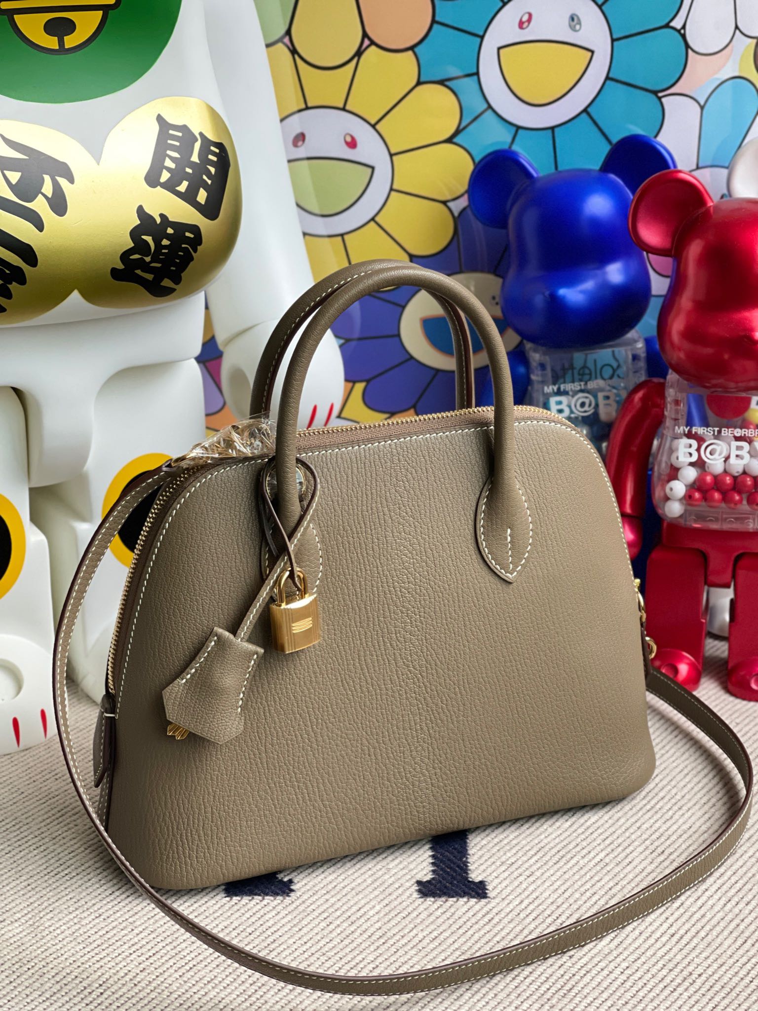 에르메스 볼리드25 에토프 금장 염소가죽